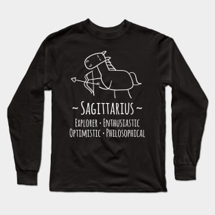 Sagittarius Zodiac Sign Long Sleeve T-Shirt